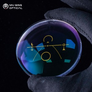 Lentilles progressives 1.56 avec revêtement HMC AR en résine, lentilles optiques pour <span class=keywords><strong>lunettes</strong></span>, Muqing transparentes 70/65MM au <span class=keywords><strong>meilleur</strong></span> <span class=keywords><strong>prix</strong></span> d'usine - Product Image 2