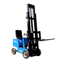 Gerbeur électrique à quatre roues de 500kg avec contrepoids, entrepôt de détail et atelier d'impression, chariot élévateur électrique pour manutention au sol