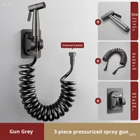 Pistolet Pulvérisateur Portable Haute Pression Double Usage avec Robinet en Laiton pour Toilettes, Bidet et Compagnon de Salle de Bain