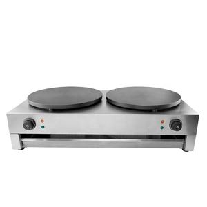 Crêpière électrique <span class=keywords><strong>professionnelle</strong></span> Grace en acier inoxydable, antiadhésive, <span class=keywords><strong>double</strong></span> et simple - Product Image 1