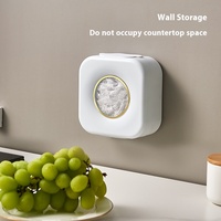 Boîte de rangement murale pour sac de nourriture au design moderne pour sac de douche couvre-chaussures Organisation