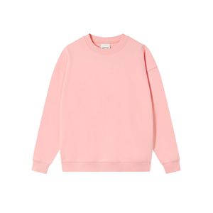 Sweatshirts à col rond pour femmes en gros – Pulls en molleton doux rose blush uni, impression de logo personnalisée disponible - Product Image 1