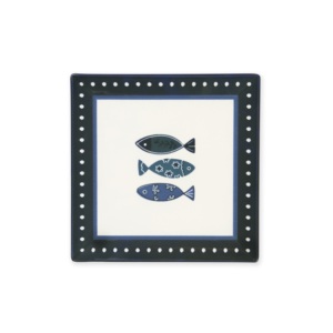 Assiettes à dessert Excelsa Ocean Ceramic 18x2x18 cm Multicolore - Product Image 1