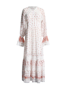 2024 шикарные платья для женщин, французское винтажное платье с расклешенными рукавами, облегающие платья для девочек, платье Jalabiya - Product Image 5