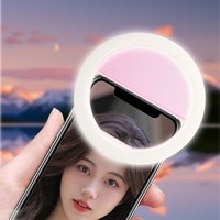 Mini anneau lumineux LED pour téléphone portable, rechargeable par USB, portable, pour vidéo, photographie et selfies - Produits pour la maison intelligente