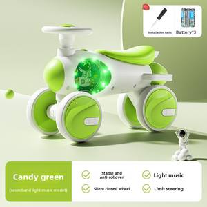 <span class=keywords><strong>Maika</strong></span> รถเลื่อนสำหรับเด็กพลาสติกแบบ4 in 1ลายหมีนั่งได้สวยงามมีเสียงดนตรีควบคุมแสงผู้ปกครองและที่วางเท้าเด็ก - Product Image 6