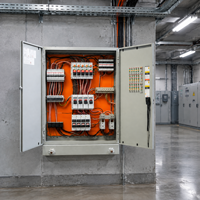 Boîte de distribution d'énergie à 3 prises, montage mural, 380V 200A, acier inoxydable 201, pour projets solaires photovoltaïques industriels en extérieur