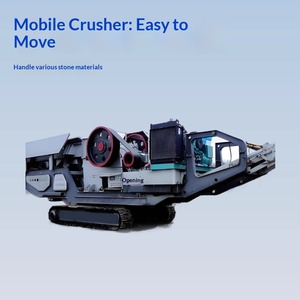Estación Móvil de Trituración de Mandíbula sobre Orugas, Trituradora de Residuos de Construcción, Trituradora de Minerales, Trituradora Móvil de Hormigón en Bloques - Product Image 2
