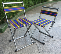 Maza Heavy Maza Fauteuil Pliable Portable avec Design Plat Rond Chaise Décontractée en Tissu pour la Pêche en Plein Air pour Équipement Ménage