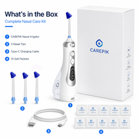 Appareil de lavage nasal électrique Carepik avec réservoir d'eau amovible, irrigateur nasal électrique avec écran numérique