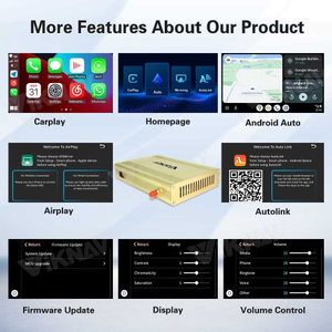 Boîtier décodeur d'interface Linux Viknav pour Ford C-Max 2013-2015, CarPlay sans fil, Android Auto, navigation GPS, écran radio d'origine - Product Image 6