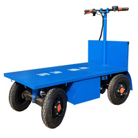 Chariot électrique robuste de 1000 kg pour parcs industriels, chariot à main, chariot de transfert plat électrique d'usine, prix abordable