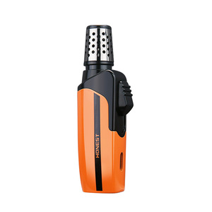 Briquet à butane rechargeable coupe-vent JOFI 1 Jet, orange, pour voyage, cigare et moxibustion - Product Image 1