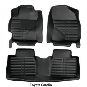 Alfombrillas de Coche de Cuero Impermeable de Alta Calidad 5D para Toyota RAV4 Camry Corolla Cross <span class=keywords><strong>Hyundai</strong></span> Tucson SantaFe Kona - Product Image 3