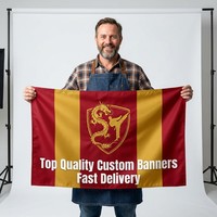 Drapeaux de célébration personnalisés en polyester de qualité supérieure pour fête de retraite, impression numérique couleur, vente en gros, résistants à la déchirure