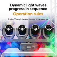 Für 4 Halberd Beam Moving Head LED-Lichter mit XY-Bühne, Blau-Farboption, DMX512-Steuerung für KTV & Hochzeitsbankette