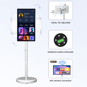 Factory Direct 21.5 Inch Smart Mobile <b>Tv</b> 64gb Touch Screen <b>Portable</b> 21.5" Inteligente Outdoor Televisions White Tablet <b>Tv</b> 21.5 I - Product Image 3