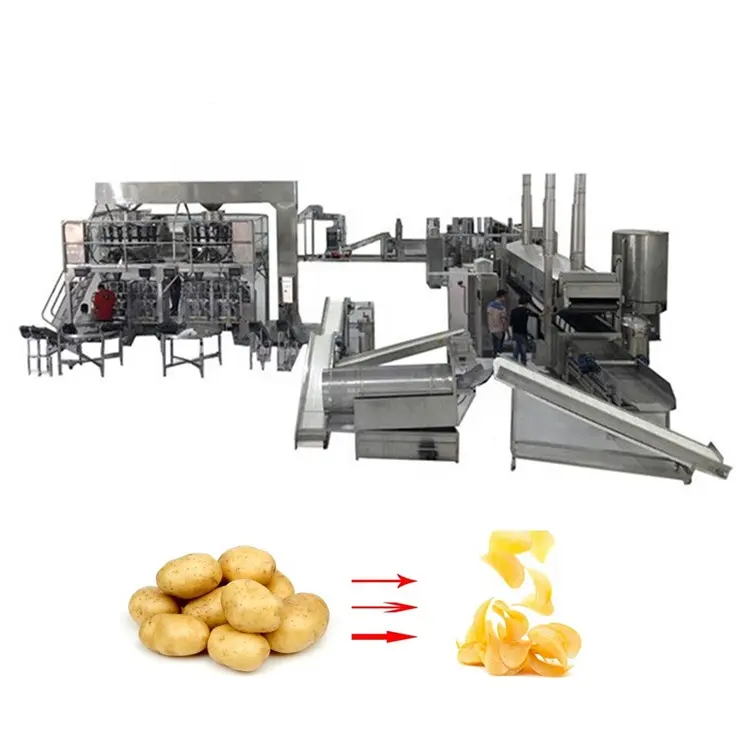 300kg/heure De Transformation De la Pomme De Terre Équipement/Ligne de Production de Frites Surgelées Équipement