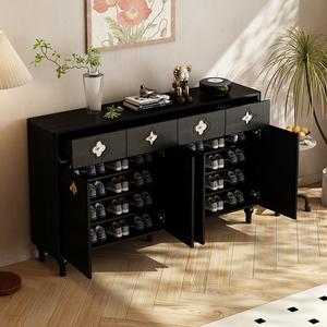 <span class=keywords><strong>Meuble</strong></span> de rangement <span class=keywords><strong>à</strong></span> <span class=keywords><strong>chaussures</strong></span> moderne et réglable, grand <span class=keywords><strong>meuble</strong></span> de rangement <span class=keywords><strong>à</strong></span> <span class=keywords><strong>chaussures</strong></span> de style nordique pour salon, grande capacité, armoire de rangement <span class=keywords><strong>à</strong></span> <span class=keywords><strong>chaussures</strong></span> en bois de luxe - Product Image 2