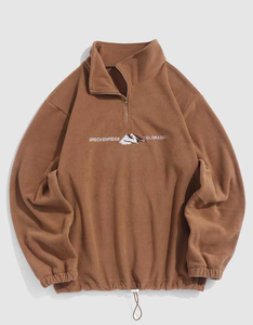 <span class=keywords><strong>Zaful</strong></span> เสื้อสเวตเตอร์มีฮู้ดสำหรับผู้ชาย, เสื้อมีฮู้ดแบบสวมหัวมีฮู้ดผ้าขนแกะมีตัวอักษรภูเขาลำลองปักลายกราฟิก - Product Image 4