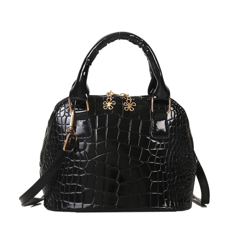 BESTELLA Fashion Crocodile Pattern Handbag High Quality Texture Elegant Simple Shell Pu Leather Shoulder Crossbody Bag For Women