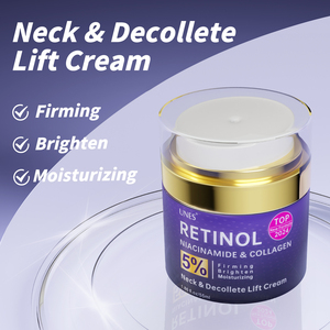 UNES 55ML Anti-invecchiamento viso e collo crema idratante collagene retinolo Niacinamide giorno notte pelle rassodante rughe per linee sottili - Product Image 2