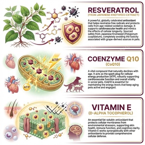 Gotas OEM para el Envejecimiento Saludable de Mascotas, Suplemento Antioxidante con Resveratrol para Perros y Gatos Mayores, Líquido para la Vitalidad Cognitiva, 60 ml - Product Image 4