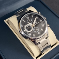 Montre à Quartz pour hommes et femmes, en acier inoxydable, chronographe unisexe, étanche à 30M, cadran romain, bracelet en acier, pour la remise des diplômes