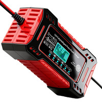 Chargeur intelligent de batterie de voiture Chaochenben 12V 6A avec affichage LED couleur, entrée 110-220V pour voitures, camions, motos