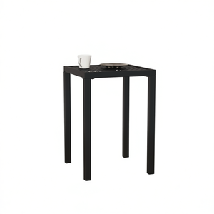 Tavolo da Giardino Compatto in Acciaio Antracite, Design Minimalista per Esterni, Arredamento Durevole - Product Image 1