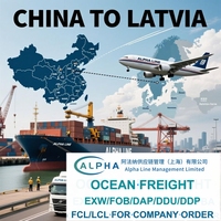 China nach Lettland Seefracht-Spediteur EXW FOB DDP DAP DDU Versandagent Tür-zu-Tür für Firmenbestellungen Nur mit LKW