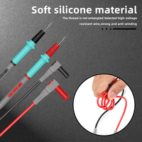 1000V 20A fil de Silicone sonde universelle fils de Test cuivre broche multimètre numérique aiguille pointe bricolage sondes câble pour multimètre