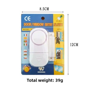 Alarma inalámbrica para puertas y ventanas interiores de alto Decibelio, producto de seguridad y protección antirrobo personalizado de fábrica - Product Image 3