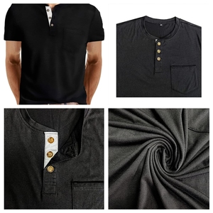 Camisetas de Manga Corta Casuales para Hombre, Marca Personalizada, Tejidas en Poliéster, Cuello Redondo, con Bolsillo Anti-Pilling, Transpirables, con Estampado por Sublimación - Product Image 6