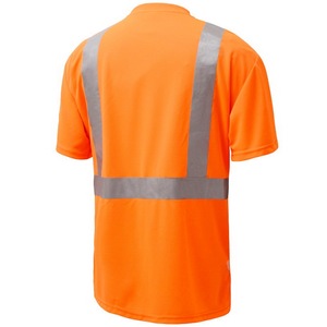T-shirt vert de sécurité <span class=keywords><strong>Hi</strong></span> <span class=keywords><strong>Vis</strong></span>, classe de travail 2, Offre Spéciale - Product Image 4