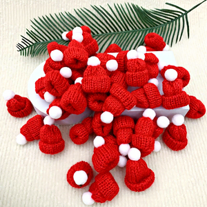 <span class=keywords><strong>Mini</strong></span> Gorros Navideños Tejidos para Decoración de Pasteles, Gorros de Dedo DIY para Navidad, <span class=keywords><strong>A</strong></span>ño Nuevo y Fiestas - Product Image 3