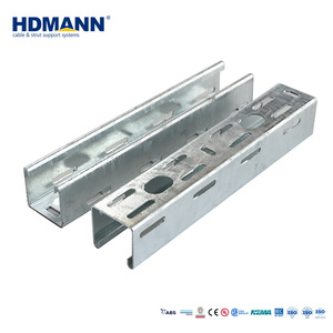 <span class=keywords><strong>Profilé</strong></span> <span class=keywords><strong>en</strong></span> <span class=keywords><strong>acier</strong></span> formé à froid extrêmement durable Hdmann, canal à fentes Unistrut pour les infrastructures - Product Image 3