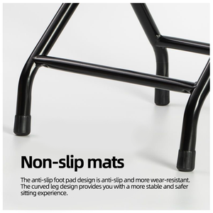 Silla de Inodoro Plegable de Acero de Alta Resistencia con Asiento Acolchado de Cuero Grueso, Inodoro Portátil <span class=keywords><strong>para</strong></span> Dormitorio, Baño, Ancianos y Personas con Discapacidad - Product Image 5