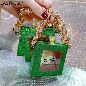 ขายส่ง 3D Mink Fur <span class=keywords><strong>ขน</strong></span>ตากล่องฉลากส่วนตัว Lash กล่อง OEM ขายส่งสีเขียวแวววาว Lashpackaging กล่อง - Product Image 2