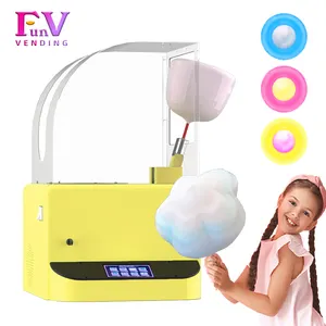 Small Industrial portable Robot cotton candy vending machine