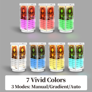 रिचार्जेबल रोटेटेबल मेम लाइट बॉक्स त्रिकोण बैकलिट ऐक्रेलिक डेस्क नेतृत्व संकेत प्रकाश बॉक्स - Product Image 3