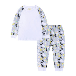 2025 nouveau oeuf de pâques <span class=keywords><strong>lapin</strong></span> ensemble conception unie garçons et filles maison vêtements moyens grandes tailles printemps automne pyjamas pour enfants - Product Image 2