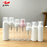 Flacon pompe cylindrique blanc vide de 30ml, 50ml, 60ml, 120ml, 250ml pour voyage, distributeur de savon liquide, nettoyant visage, shampoing, produits pour cils