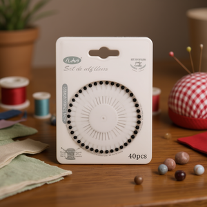 Ilan Pin Wheel con teste a perla, 40 pezzi per cucito e artigianato - Product Image 3