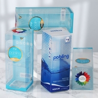 Boîtes d'emballage transparentes en plastique PET thermoformé personnalisables, matériaux recyclés, boîtes d'emballage carrées imprimées UV