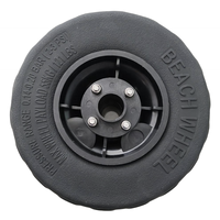 Roues pneumatiques de ballon de roue de plage de polyuréthane d'OEM 9 "pour chariot de kayak de chariot de plage