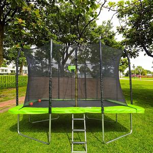 Zoshine Multi-functional Outdoor Trampoline Large Size Rectangular Trampoline Equipped Basketball Hoops Wholesale OEM - Product Image 1