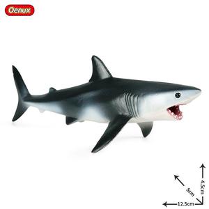 Yxs, simulación para niños, animal marino sólido, criatura marina, tiburón, gran modelo de plástico blanco, juguete de mano - Product Image 4