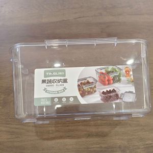 Pet công suất lớn nhựa lưu trữ hộp thiết lập trong suốt hình chữ nhật tròn vuông thương mại kín tủ lạnh - Product Image 3