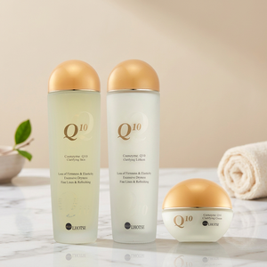 ELLELHOTSE COENZYME Q10 ENSEMBLE DE SOINS DU VISAGE (3PCS) Ingrédients coréens de haute qualité coffret cadeau éclaircissant anti-rides sans cruauté - Product Image 2